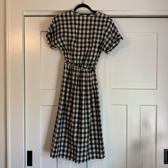 Piper Scoot Gingham Midi Dress Nwot 